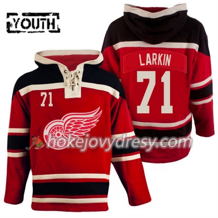 Detroit Red Wings Dylan Larkin 71 Červená Sawyer Mikiny Hooded - Dětské